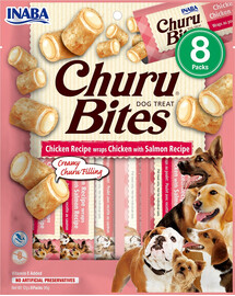 INABA Churu Bite Chicken 8x12g šuniui Vištiena su lašiša
