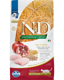 FARMINA N&D Low Grain Chicken & Pomegranate Neutered 1.5 kg