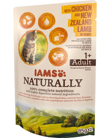 IAMS Naturally su vištiena ir naujosios zelandijos aviena padaže 85 g