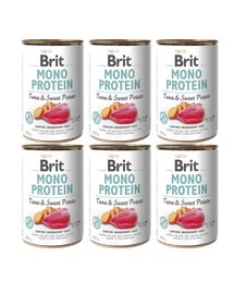 BRIT Monoproteininis tunas ir saldžiosios bulvės 6x400 g Monoproteininis tunas ir saldžiosios bulvės