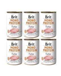 BRIT Mono Protein Turkey 6x400 g monoproteinų kalakutų maistas