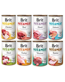 BRIT Pate&Meat Mix skoniai 8x400 g šunų paštetas
