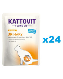 KATTOVIT Feline Diet Urinary su vištiena 24 x 85 g