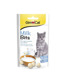 GIMCAT Tasty Tabs Milk Bits 40 g pieno skanėstas katėms