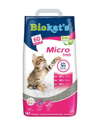 BIOKAT'S Micro Fresh 14 l smulkus bentonito kraikas