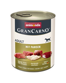 ANIMONDA GranCarno Adult with Tripe 800 g su skrandžiu suaugusiems šunims