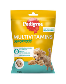 PEDIGREE Multivitaminai Imunitetas papildomas pašaras suaugusiems šunims vištienos skonio 6x180 g