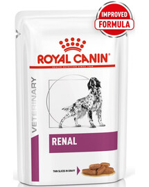 ROYAL CANIN Veterinary Diet Canine Renal 4x12x100g drėgnas ėdalas šunims, sergantiems lėtiniu inkstų nepakankamumu