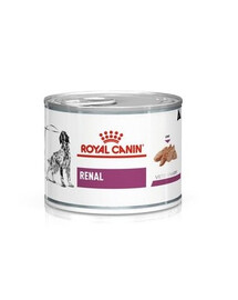 ROYAL CANIN Renal Canine 6 x 200 g drėgno ėdalo šunims, sergantiems lėtiniu inkstų nepakankamumu