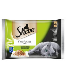 SHEBA Delicacy Fine Flakes Mix konservai 13x4x85 g