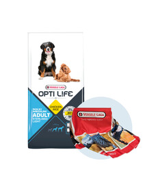 VERSELE LAGA Opti Life Adult Light medium & maxi ėdalas vidutinių ir didelių veislių šunims turintiems viršsvorio 12,5 kg + rankšluostis NEMOKAMAI