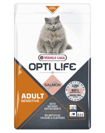 VERSELE-LAGA Opti Life Cat Adult Sensitive Salmon 1 kg jautrioms suaugusioms katėms