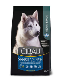 CIBAU Sensitive Adult Medium/Maxi 12kg+2kg nemokamai