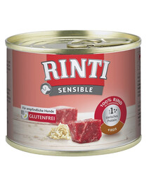 RINTI "Sensible Beef" jautiena su ryžiais 12x185 g