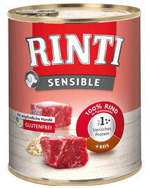 RINTI "Sensible Beef" jautiena su ryžiais 6x800 g