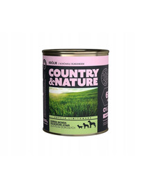 COUNTRY&NATURE be grūdų su triušiena 800 g