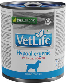 FARMINA VetLife Hypoallergenic Duck & Potato dietinis maistas šunims 300 g