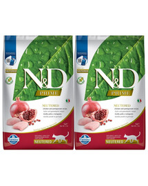 N&D Cat chicken & pomegranate neutered 5 kg
