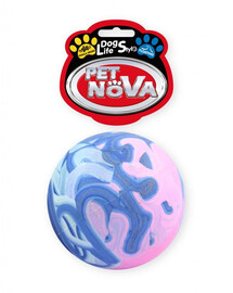 PET NOVA DOG LIFE STYLE Plaukiojantis kamuolys, 7 cm dydžio, įvairiaspalvis vanilės aromatas