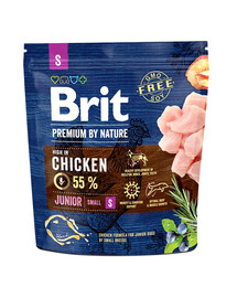 BRIT Premium By Nature Junior Small S Chicken  1 kg
