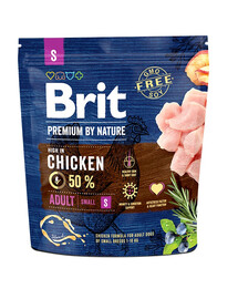 BRIT Premium By Nature Adult Small S Chicken 1 kg