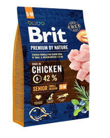 BRIT Premium By Nature Senior Small Medium S+M Chicken  3 kg