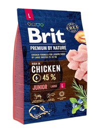 BRIT Premium By Nature Junior Large L Chicken  3 kg