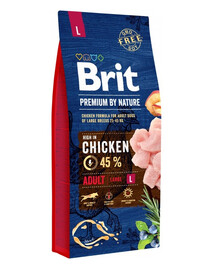 BRIT Premium By Nature Adult Large L Chicken 15 kg