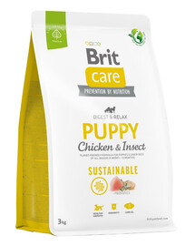 BRIT Care Sustainable Puppy su vištiena ir vabzdžiais 3 kg