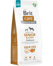 BRIT Care sausas maistas be grūdų Senior&Light su lašiša 12 kg