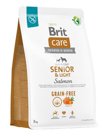 BRIT Care Grain-free Senior&Light sausas maistas su lašiša 3 kg