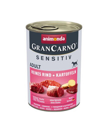 ANIMONDA Grancarno Sensitive konservai su jautiena ir bulvėmis 400 g