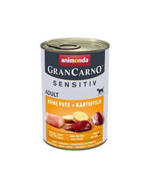 ANIMONDA Grancarno Sensitive konservai su kalakutiena ir bulvėmis 400 g