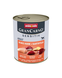 ANIMONDA Grancarno Sensitive konservai su vištiena ir bulvėmis 800 g