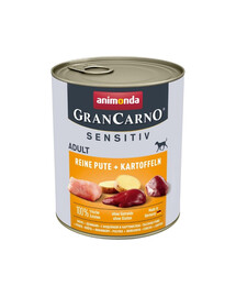 ANIMONDA Grancarno Sensitive kalakutiena ir bulvės 800 g