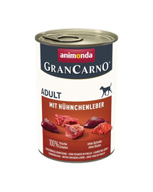 ANIMONDA GranCarno Adult with Chicken liver 400 g su vištienos kepenėlėmis suaugusiems šunims
