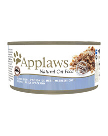 APPLAWS Cat Adult Ocean Fish in Broth vandenyno žuvys sultinyje 6x70 g