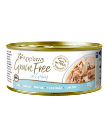 APPLAWS Cat Adult Grain Free in Gravy Tuna tunas padaže 24x70 g