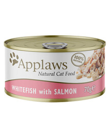 APPLAWS Cat Whitefish & Salmon balta žuvis ir lašiša 70g