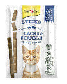 GIMCAT Sticks Salmon&Trout 10 VNT lašišos ir upėtakio lazdelės