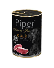 DOLINA NOTECI PIPER Platinum Pure su antiena 400 g drėgno ėdalo alergiškiems šunims