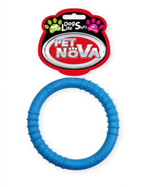 PET NOVA DOG LIFE STYLE žiedas 9,5 cm, mėlynas, mėtų aromatas