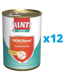 RINTI Canine Niere/Renal Chicken vištiena 12 x 800 g