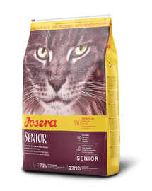 JOSERA Cat Carismo Senior 10 kg sauso ėdalo vyresnio amžiaus katėms + meškerė NEMOKAMAI