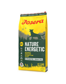 JOSERA Nature Energetic 12,5 kg suaugusiems aktyviems šunims + NEMOKAMAS dubenėlis