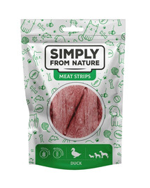 SIMPLY FROM NATURE Meat Strips Ančių mėsos juostelės šunims 80 g