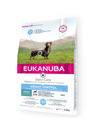 EUKANUBA Daily Care Adult Small/medium Svorio kontrolė vištiena 2,3 kg