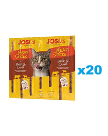 JOSERA JosiCat Meat Sticks jautienos ir ėrienos lazdelės katėms 20x35g