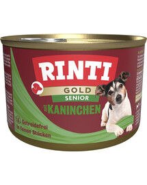 RINTI Gold Senior Rabbit Mini triušis vyresniems mažų veislių šunims 185 g