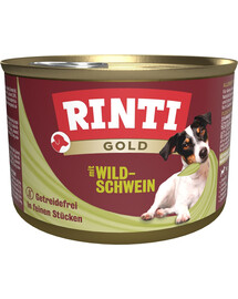 RINTI Gold Laukinis šernas Mini laukinis šernas mažoms veislėms 185 g